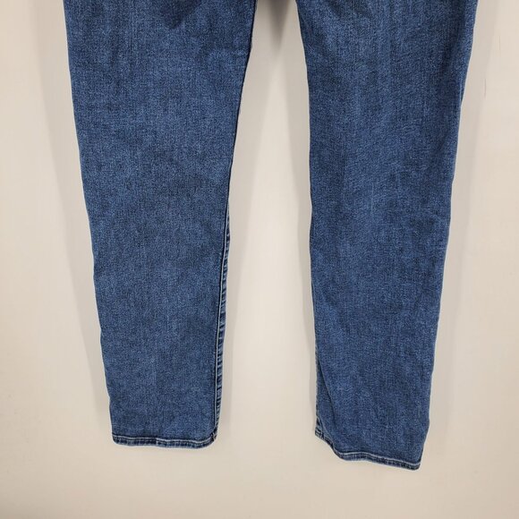 Express Women's High Rise 90's Slim Distressed Denim Casual Jeans Size 10 Long - Picture 10 of 10